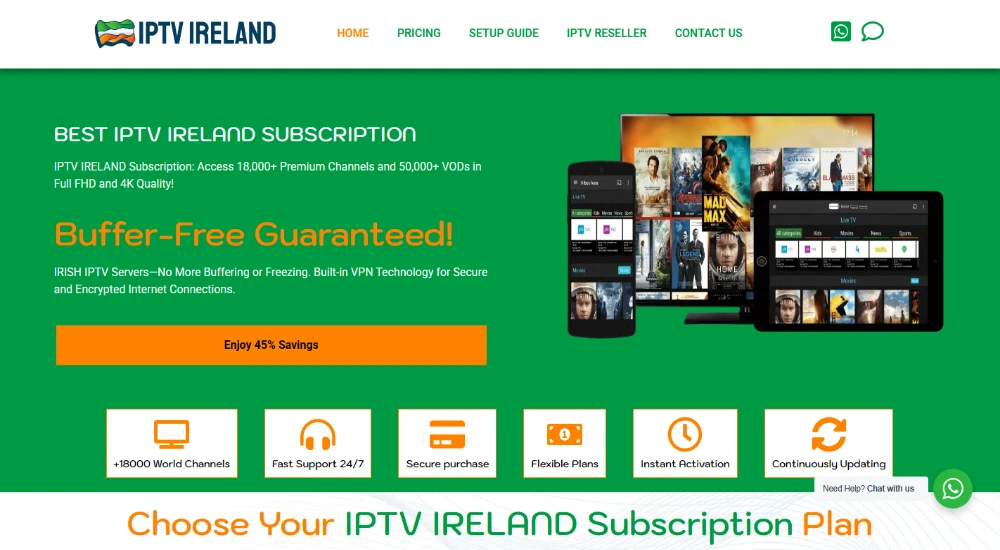 IPTVProvider.Irish offers some of the most aggressive pricing in the Irish IPTV