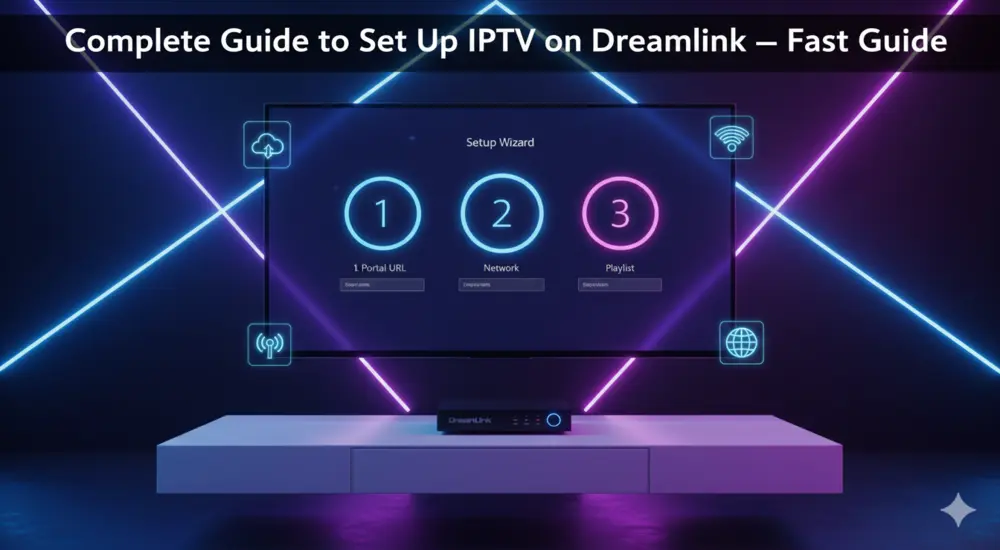 Complete Guide to to Set Up Set Up IPTV on Dreamlink