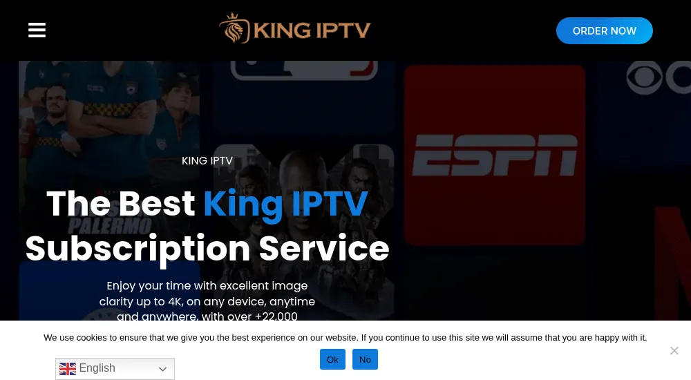 King IPTV global channel selection including USA, Canada and Europe